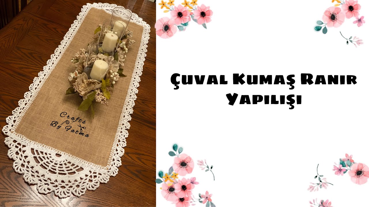 Çuval Kumaş Ranır/ Burlap Runner