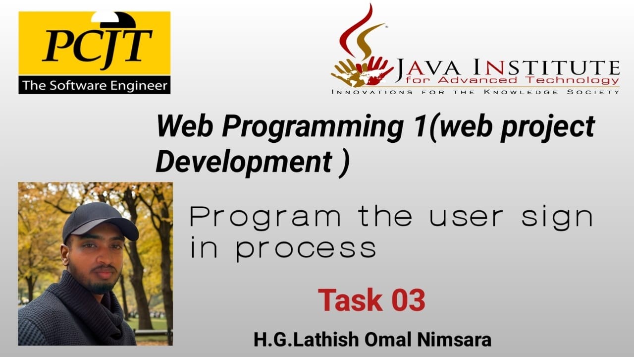 (Web Programming I)Program the user sign in Process