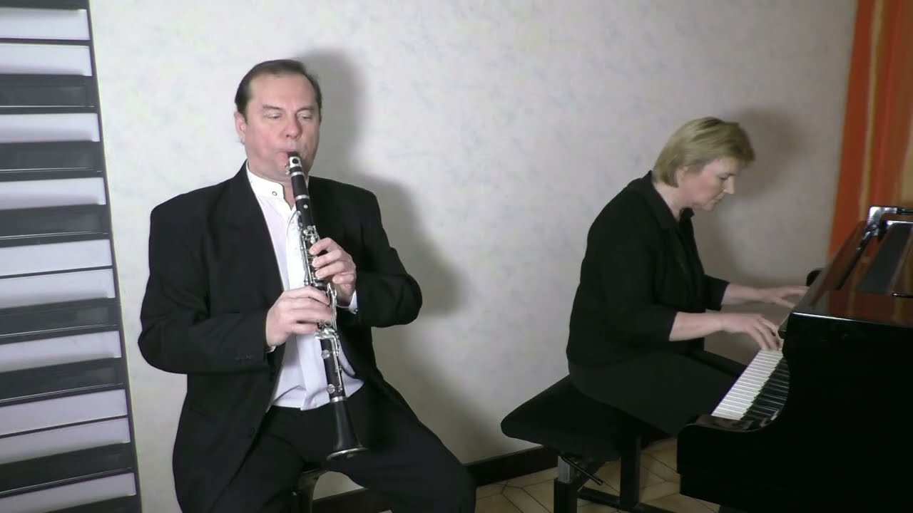 Danse hongroise n° 5 de Brahms - Duo Kazykin - Slava Kazykin - clarinette - Ludmila Zaitseva - piano