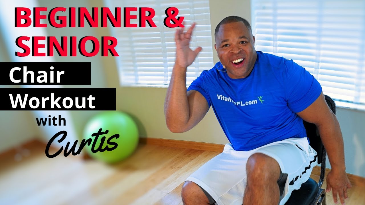 CHALLENGING CHAIR WORKOUT: Seated workout, exercise for SENIORS & BEGINNERS. Fun low impact workout.
