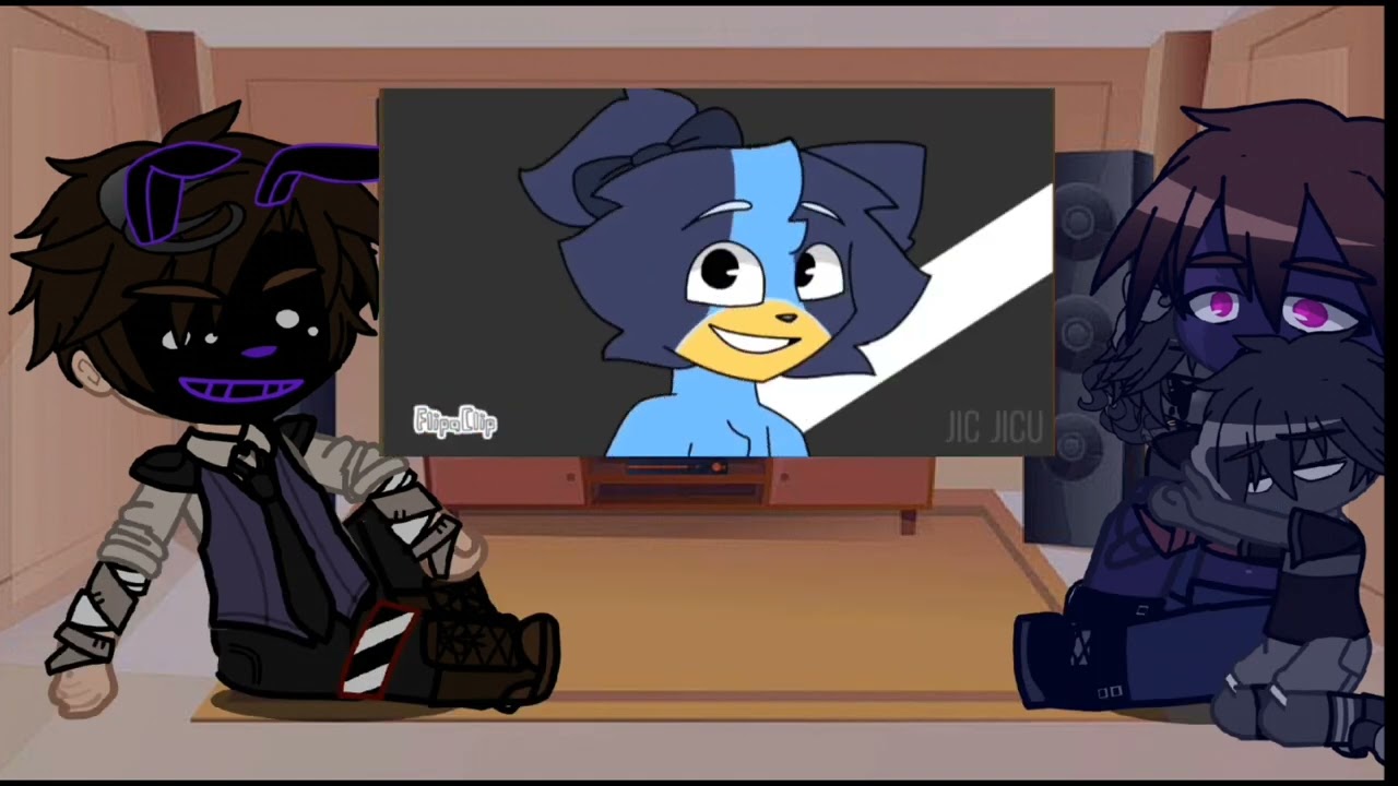 afton family reacts to bluey horror au[requested]//afton family//gacha nebula