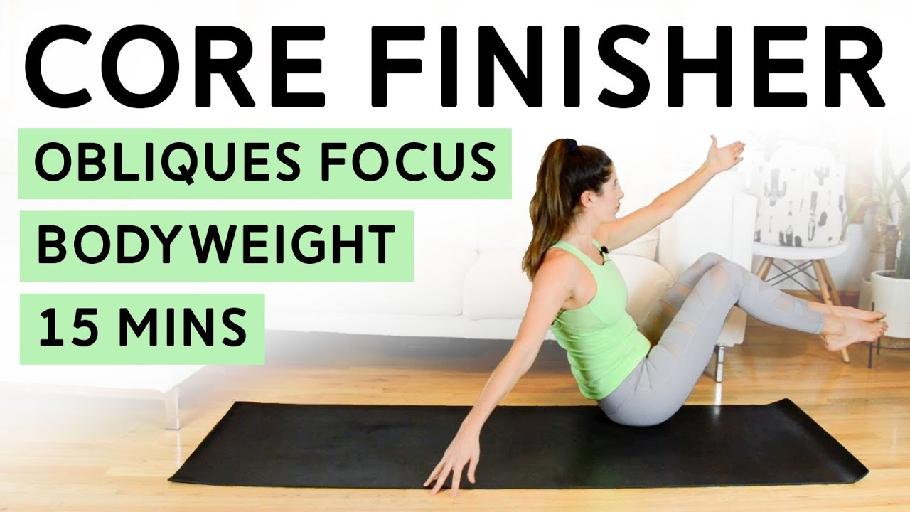 Core Workout Finisher - Obliques Focus (15 Min Class) - Pilates Mini Flows