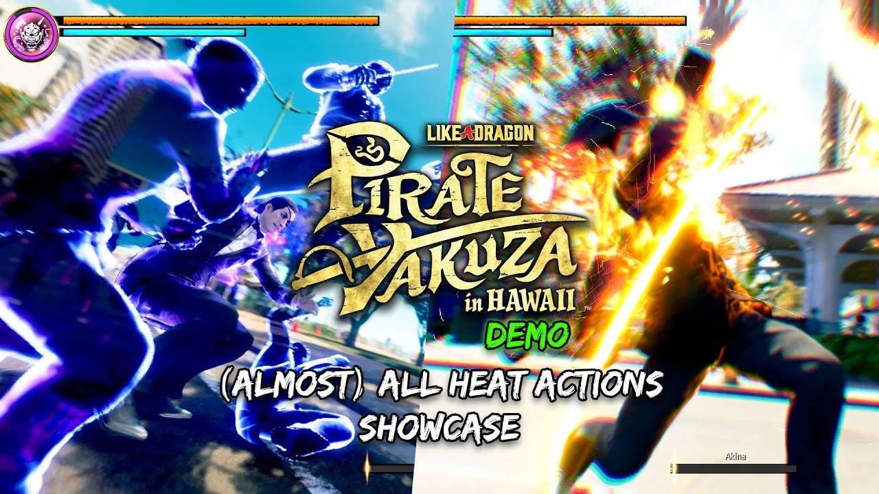 Like a Dragon: Pirate Yakuza in Hawaii (DEMO) | Almost All Heat Actions Showcase