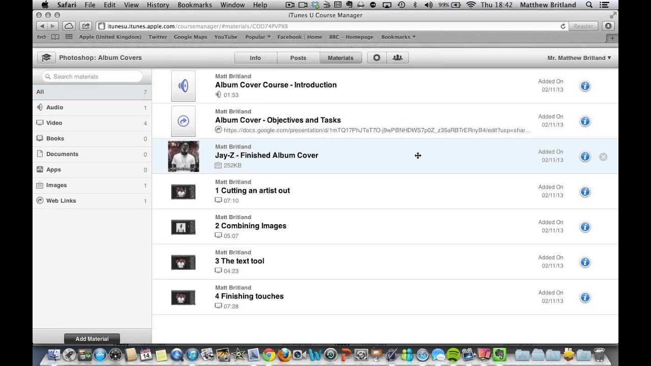 iTunesU Course Manager
