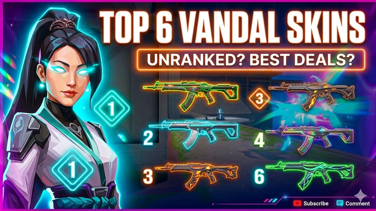 Топ-6 скинов Vandal, которые вам ОБЯЗАТЕЛЬНО нужно использовать в 2026 году 🔥