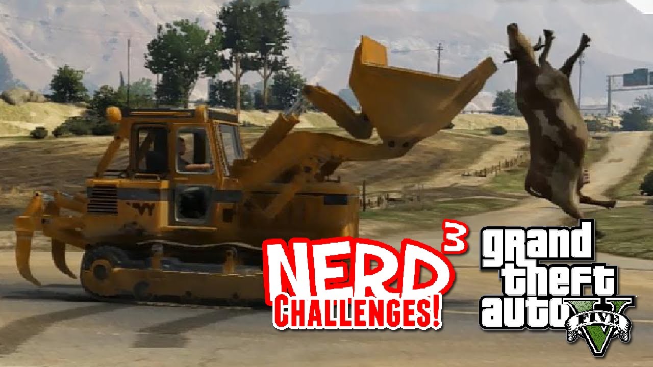 Nerd³ Challenges! Doze-y Cow! - GTA V