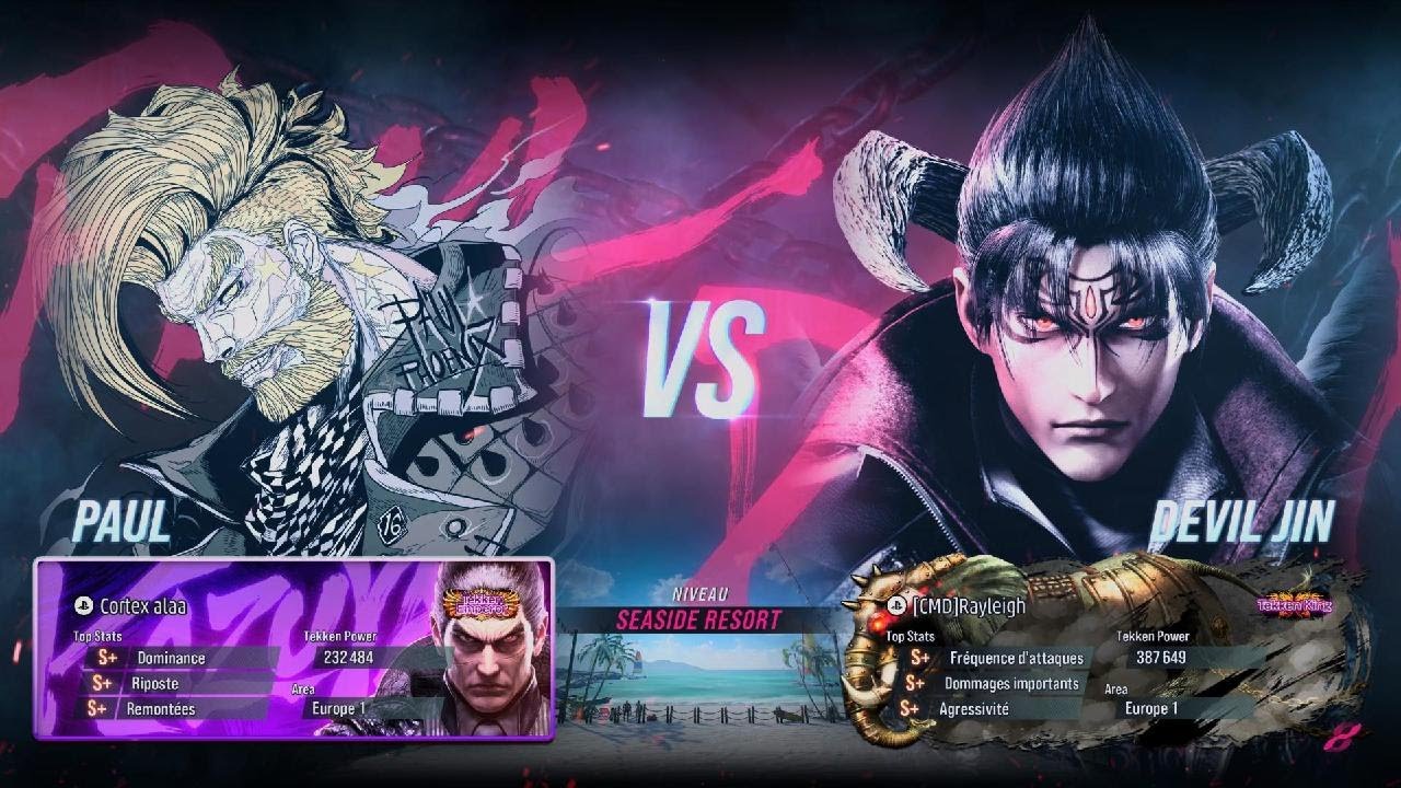 TEKKEN 8 (SEASON2) Cortex alaa (Paul) vs (Devil Jin) [CMD]Rayleigh Matches