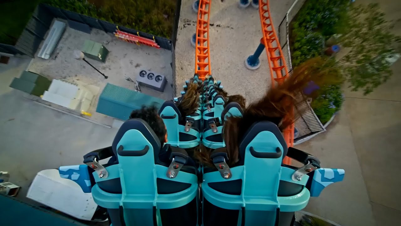 Мы прокатились на НОВЕЙШИХ американских горках в Орландо! | Ice Breaker в SeaWorld Orlando: взгля...