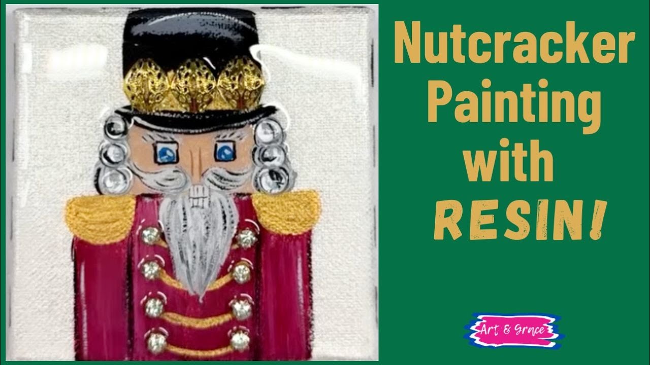 Easy DIY - Resin on Nutcraker Painting