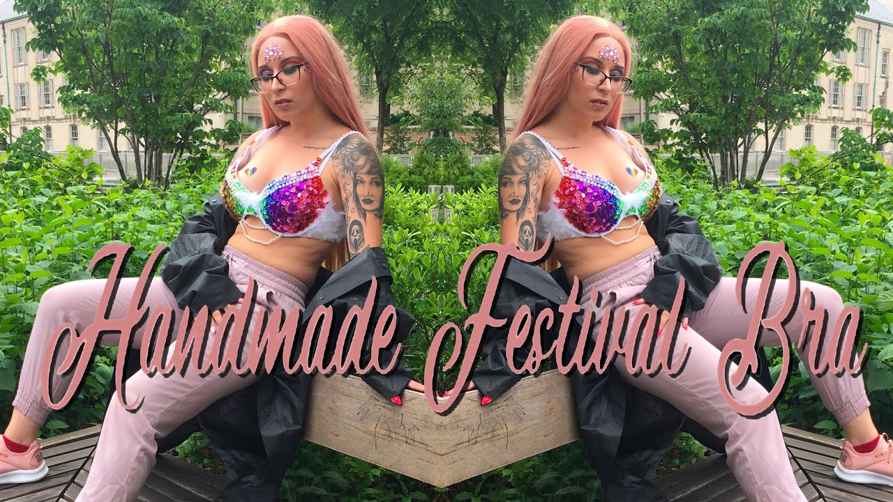 Handmade festival bra for Gay Pride 🏳️&zwj;🌈