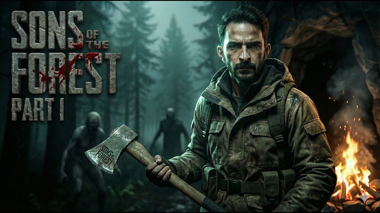 MAĞARALARDA IŞIKSIZIM!!!-SONS OF THE FOREST- PART-1