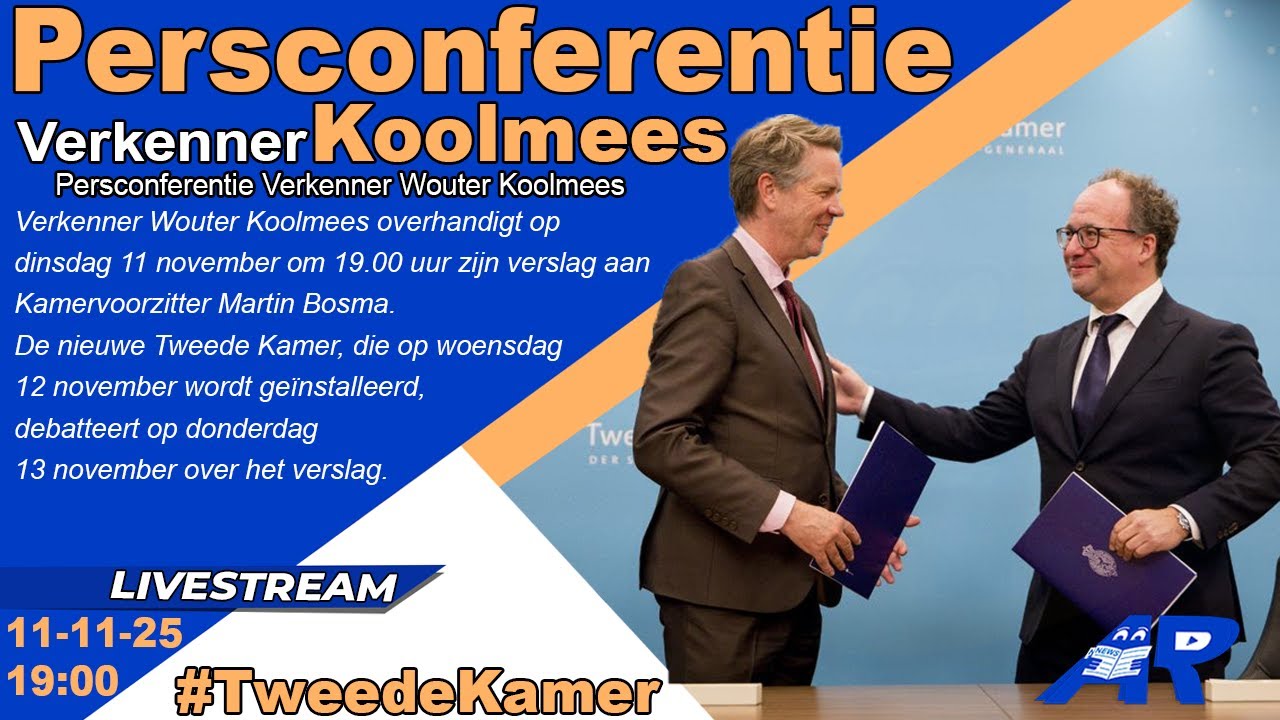 Terugkijken: Persconferentie Verkenner Wouter Koolmees over de Kabinetsformatie - Tweede Kamer