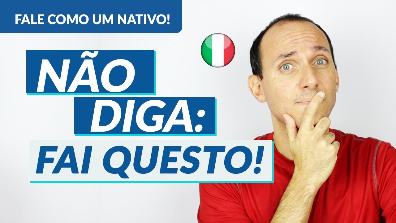 Os ERROS que NÃO te DEIXAM FALAR COMO UM ITALIANO NATIVO I Vídeo n. 2 I Vou Aprender Italiano