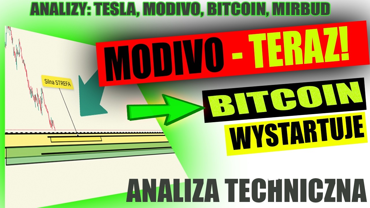 MODIVO i MIRBUD w kluczowych miejscach! Czy Bitcoin w końcu ruszy? + TESLA