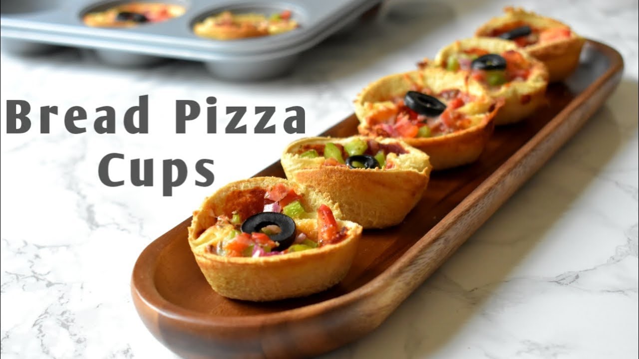 Pizza Cups | Bread Pizza Cups | Party Snacks