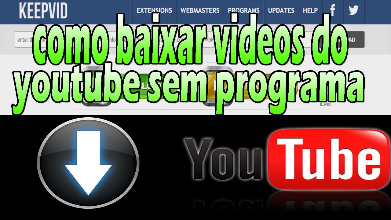 Como Baixar video do youtube sem programa - #1 keepvid.com