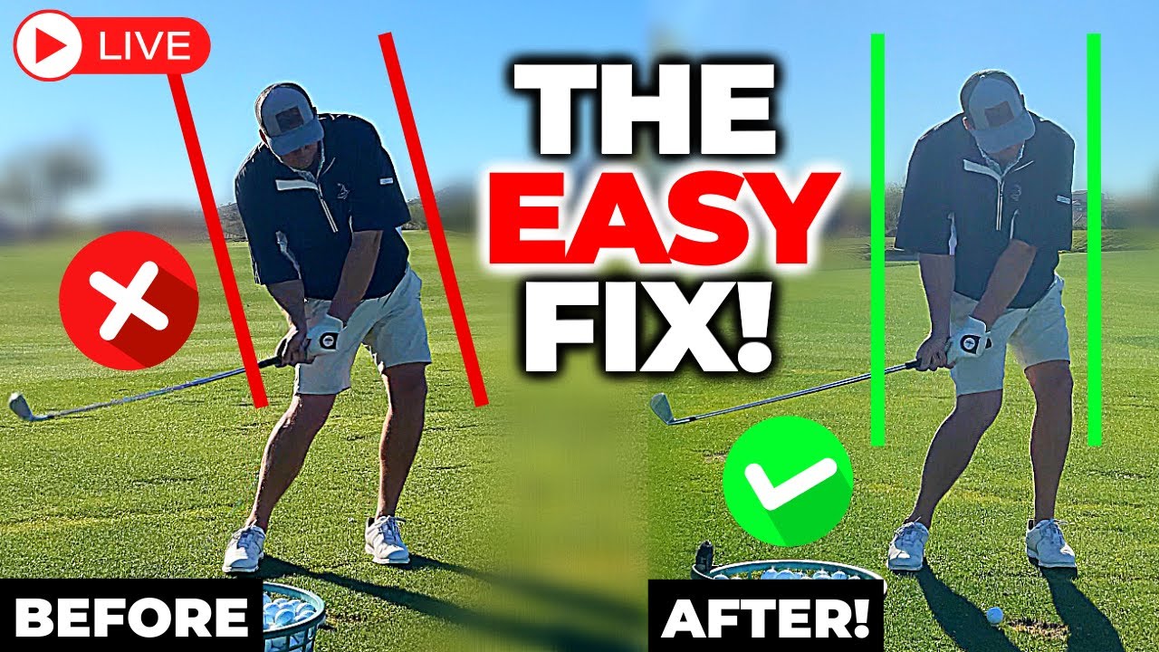 He Discovered HOW To Shallow The Golf Club Without Tilt! (LIVE Golf Lesson)