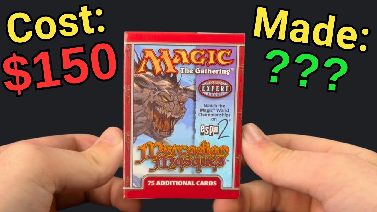 Opening a Mercadian Masques Tournament Pack from 1999