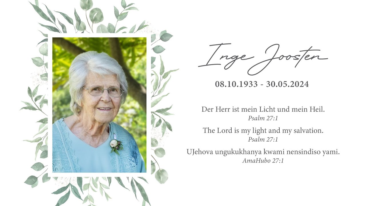 Funeral Inge Joosten