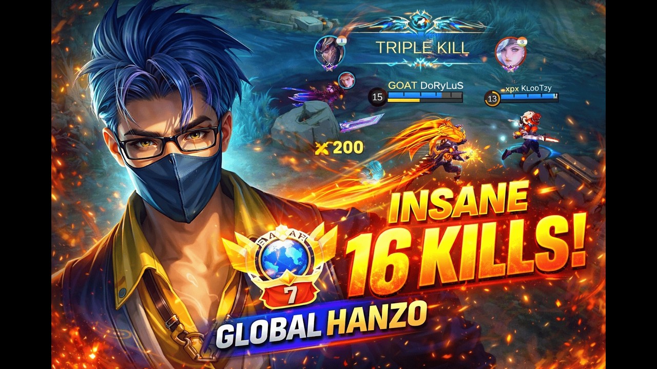 🎮 INSANE Hanzo Gameplay | Rotation + Best Build | MLBB Immortal Rank