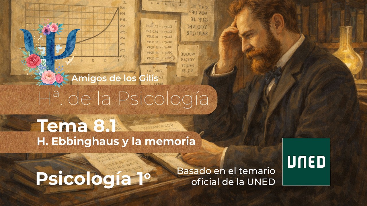 Tema 8.1. H. Ebbinghaus y la memoria. Historia de la Psicología de 1º de Psicología de la UNeD.