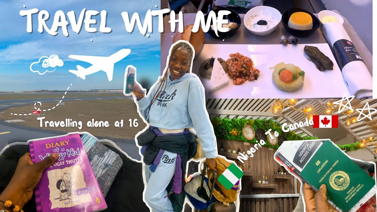 Travel vlog:Nigeria 🇳🇬 to Canada 🇨🇦 |traveling alone as a minor*flying business class*