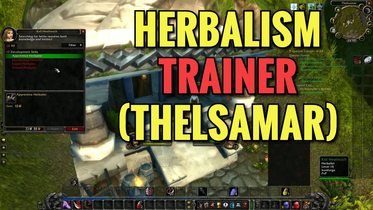Thelsamar Herbalism Trainer Location (WoW Classic)
