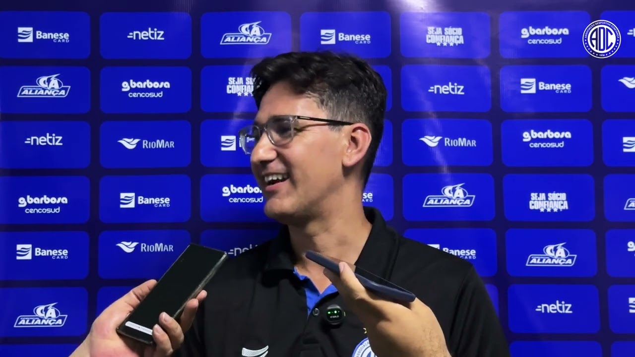 Entrevista com Ricardo Rezende logo após o empate do Confiança contra o América 14/02/26