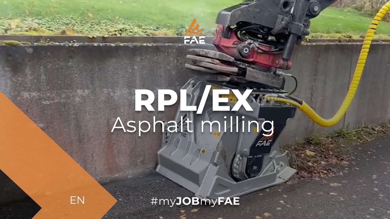 FAE road planer for excavators based on “cold planer” technology