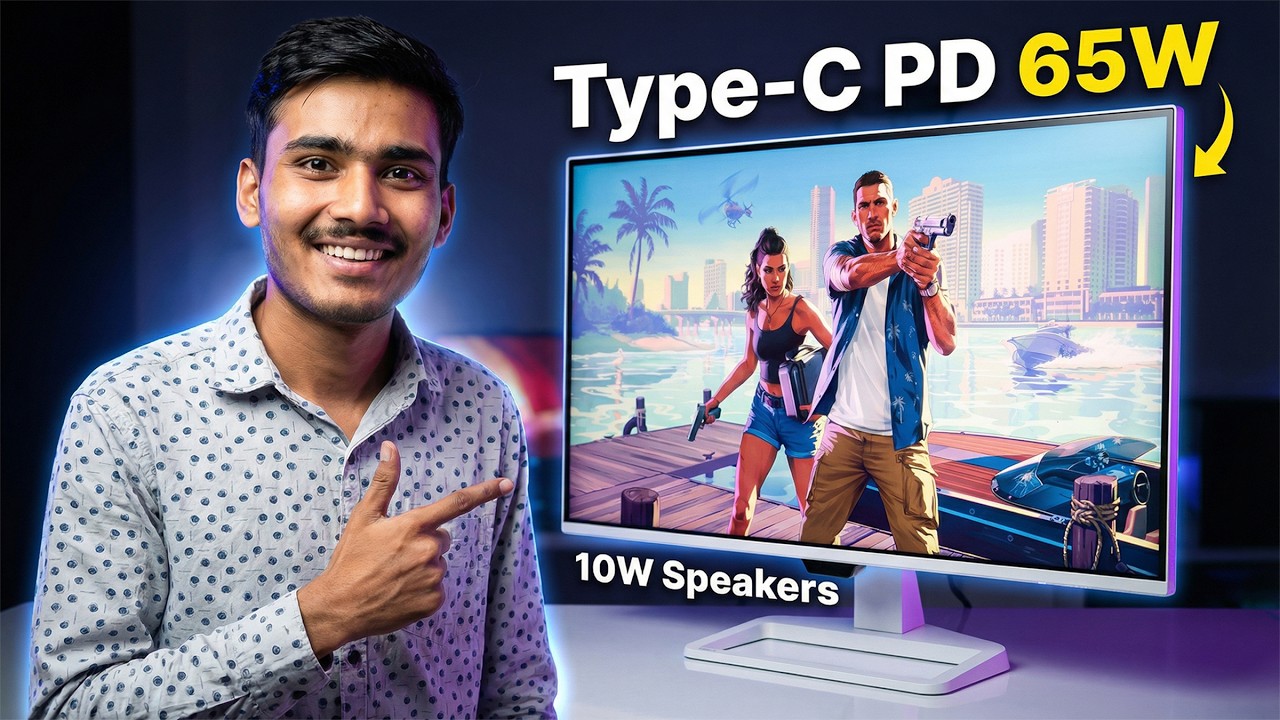 This ₹17K Monitor Has Type-C PD 65W & 10W Speakers?! BenQ EW270Q | Plays Tech