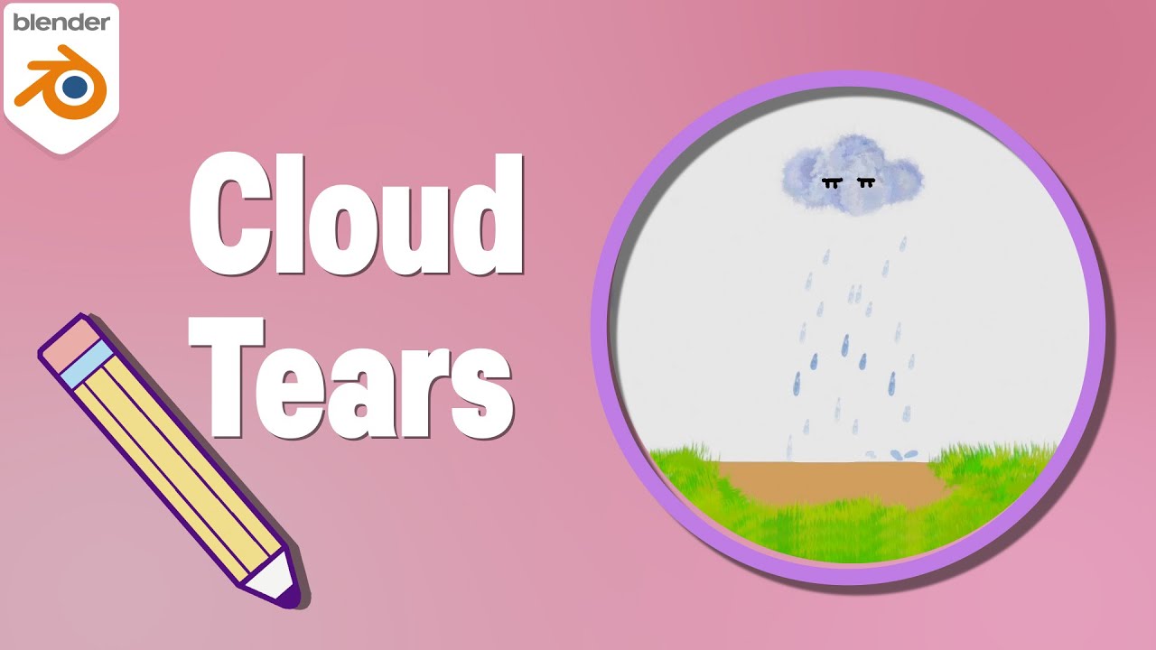 Grease Pencil Particle Rain(Blender)