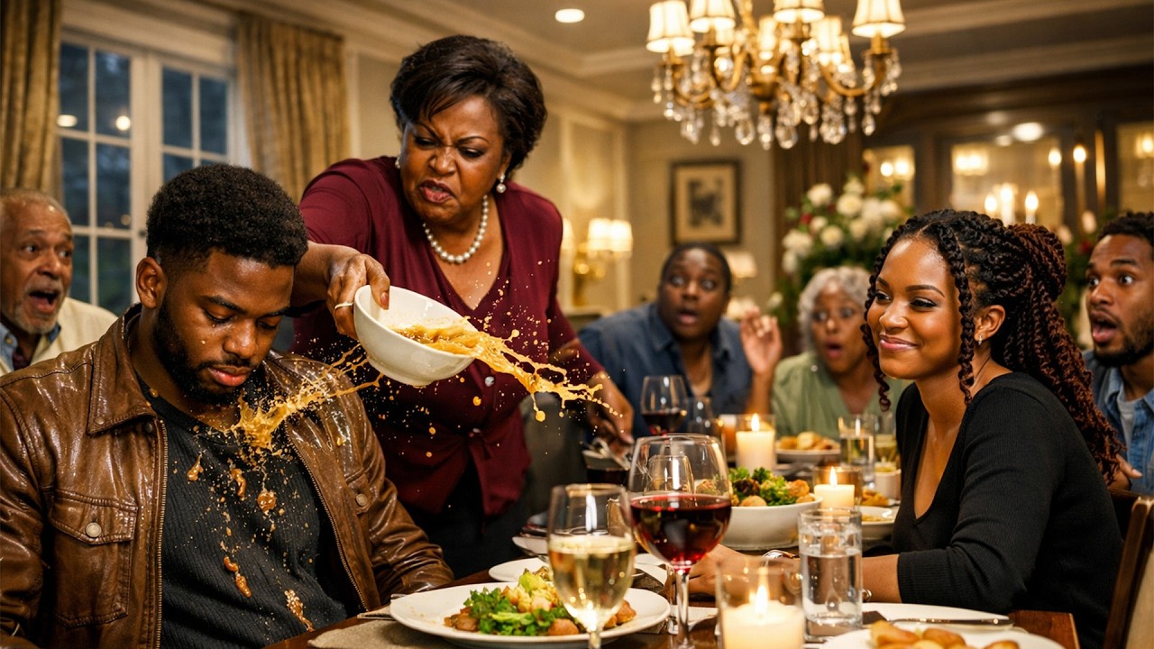 UNAWARE HER POOR HUSBAND HAD JUST SIGNED THE $15B DEAL, WIFE'S MOTHER THREW HOT SOUP ON HIM AT..