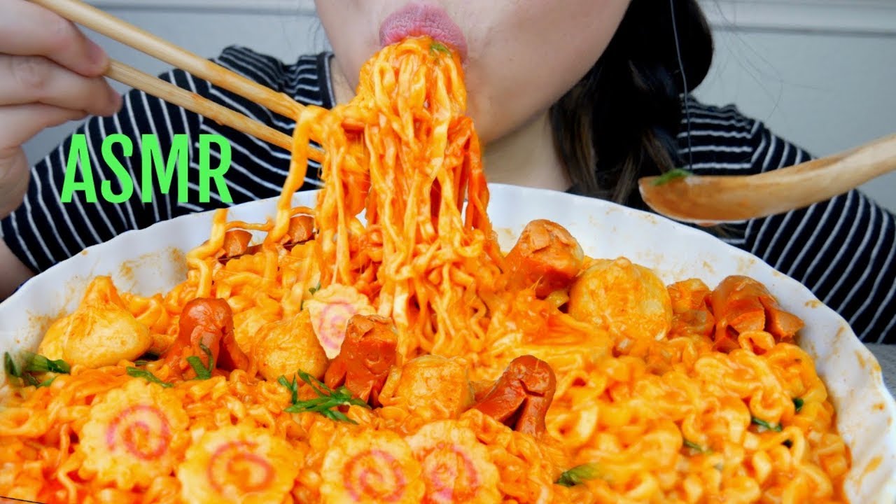 ASMR Cheesy NUCLEAR Elote Corn Ramen Noodles ♥︎ Mini Hot Dog Octopuses ♥︎ *No Talking suellASMR