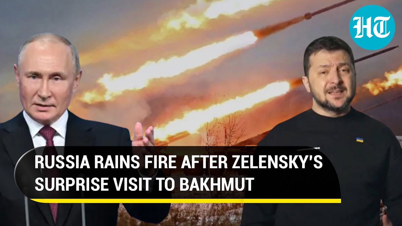 On Cam: Ukrainian troops 'hide' in basement as Russian 'rocket rain' hits Bakhmut | Watch