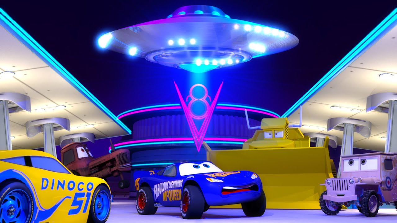 Cars Toons ⚡️Fabulous Lightning McQueen Tractor Mania 2 UFO Stampede