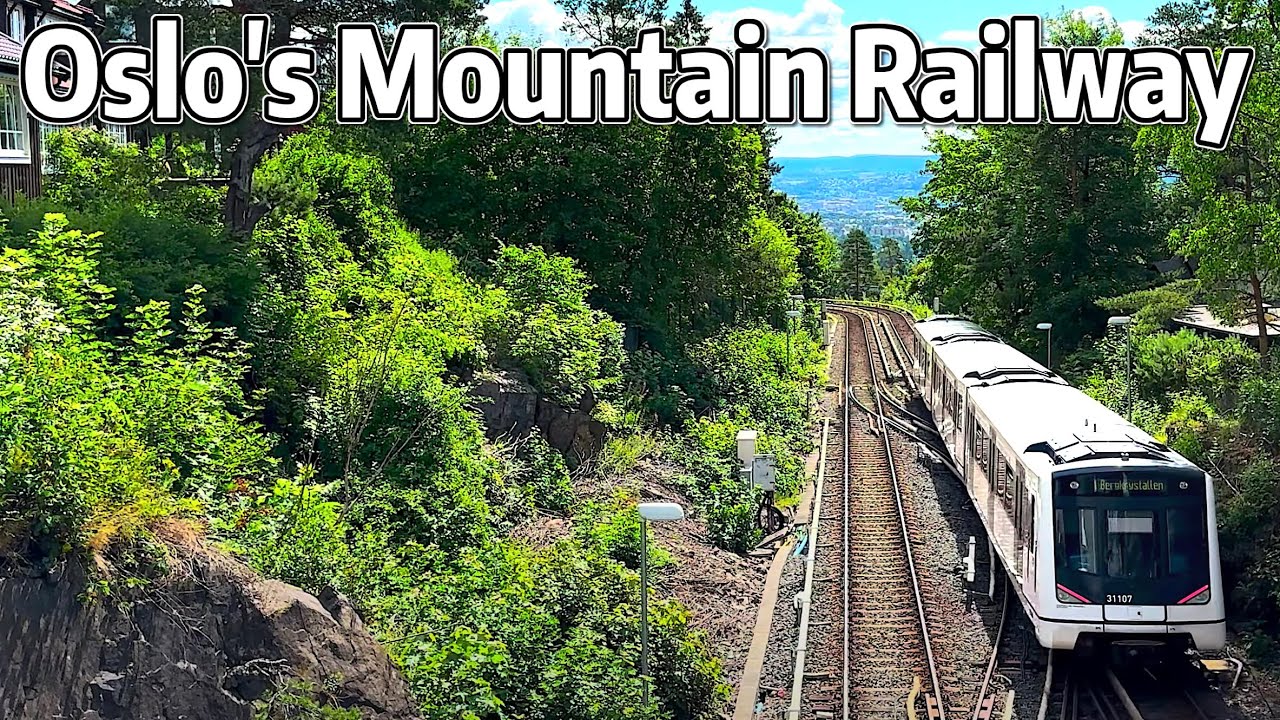 ⁴ᴷ⁶⁰ Exploring the Mountainous Metro Line 1 in Oslo, Norway