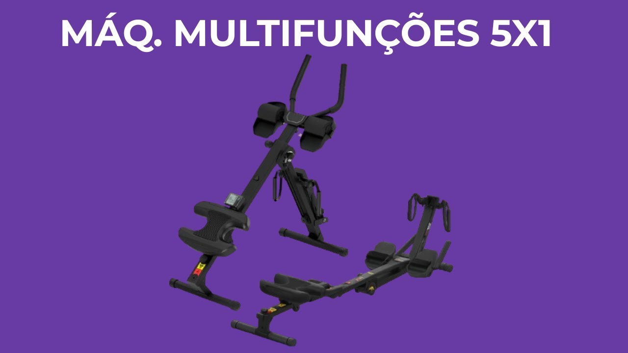TUTORIAL DE MONTAGEM -  Máquina Multifunções 5 em 1 Pluggei Select Abdominal Rosca Elevação Dobrável