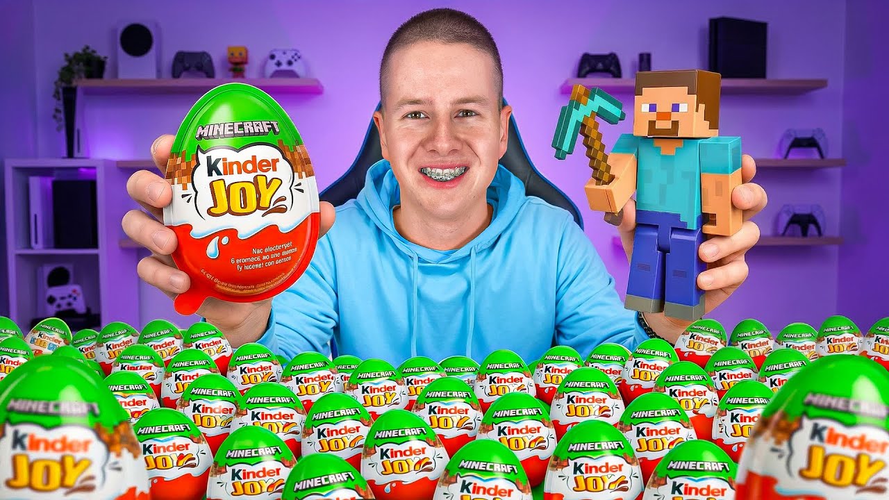 OTVARAMO 50 MINECRAFT KINDER JAJA !
