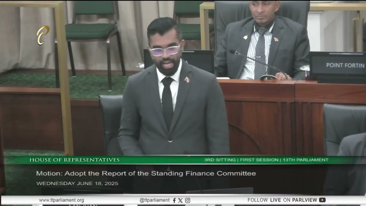 House of Representatives - Presentation by the Honourable Saddam Hosein, M.P.  - 18.06.2025 (1)