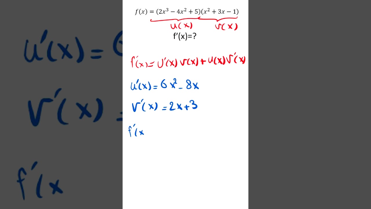 How to Differentiate Products of Functions | Product Rule Explained 
