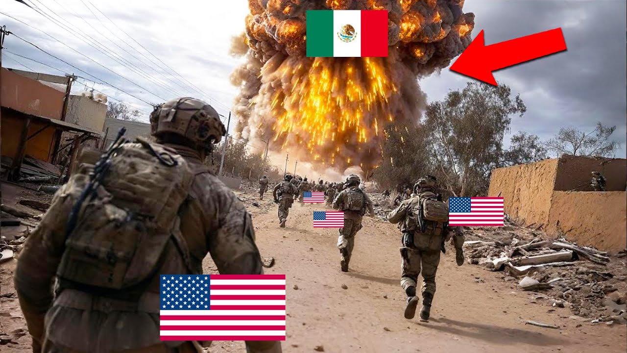 6,000 U.S. Marines vs. MOST EVIL Mexican cartel's Drug Convoy - THEN DESTROYED THEM ALL
