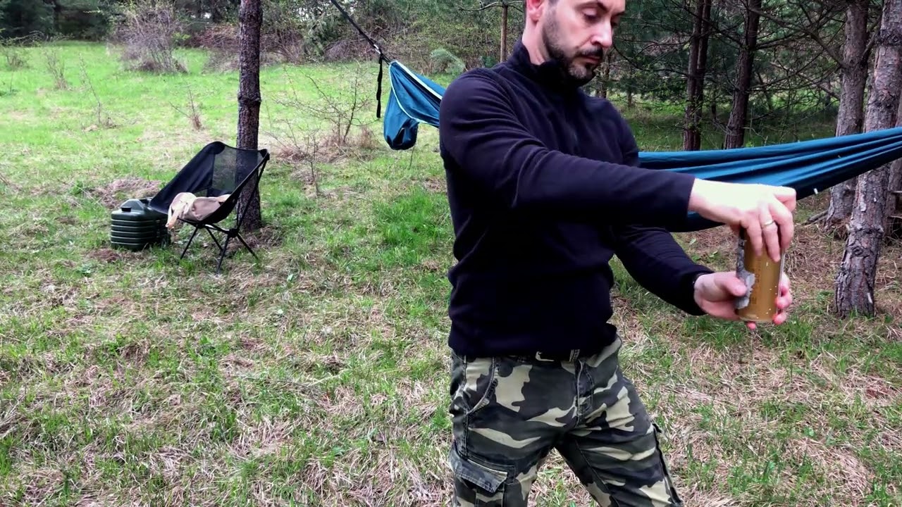 Къмпинг с хамак и бира  - яз. Батак Outdoor camping with a hammock and beer  - Batak lake area