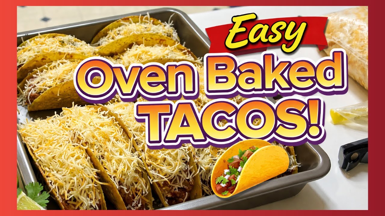 Oven Baked Tacos   Easy Family Dinner + Pampered Chef Favorites
