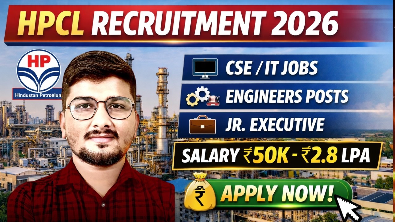 HPCL Officers Recruitment 2026 | Freshers & Experienced | High Salary PSU Jobs | Officer Posts #gate