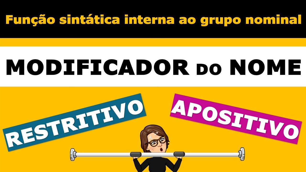 Funções sintáticas | Modificadores do nome