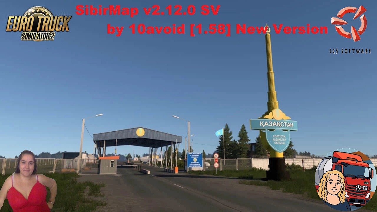 Euro Truck Simulator 2 (1.58) SibirMap v2.12.0 SV by 10avoid [1.58] New Version + DLC's & Mods