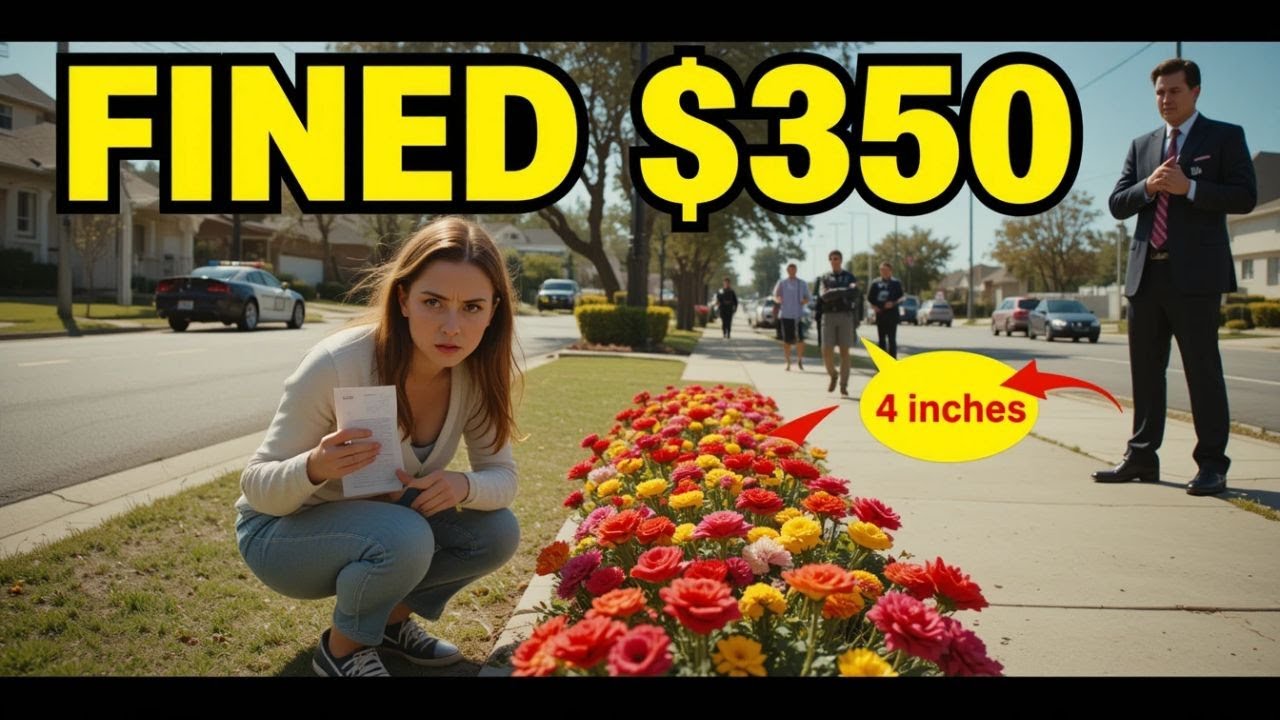 Fined $350 for 4 Inches Long Flowers Bed HOA Injustice