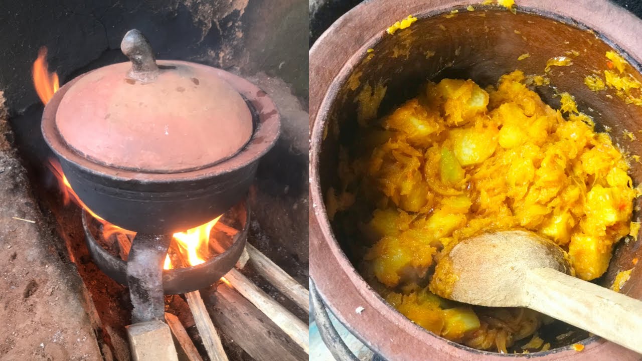HOW TO COOK YAM AND PUMPKIN/SQUACH |RECIPE FOR JI AND ANYU |LOCAL FOOD IN AFRICA .#igbo #igbofood