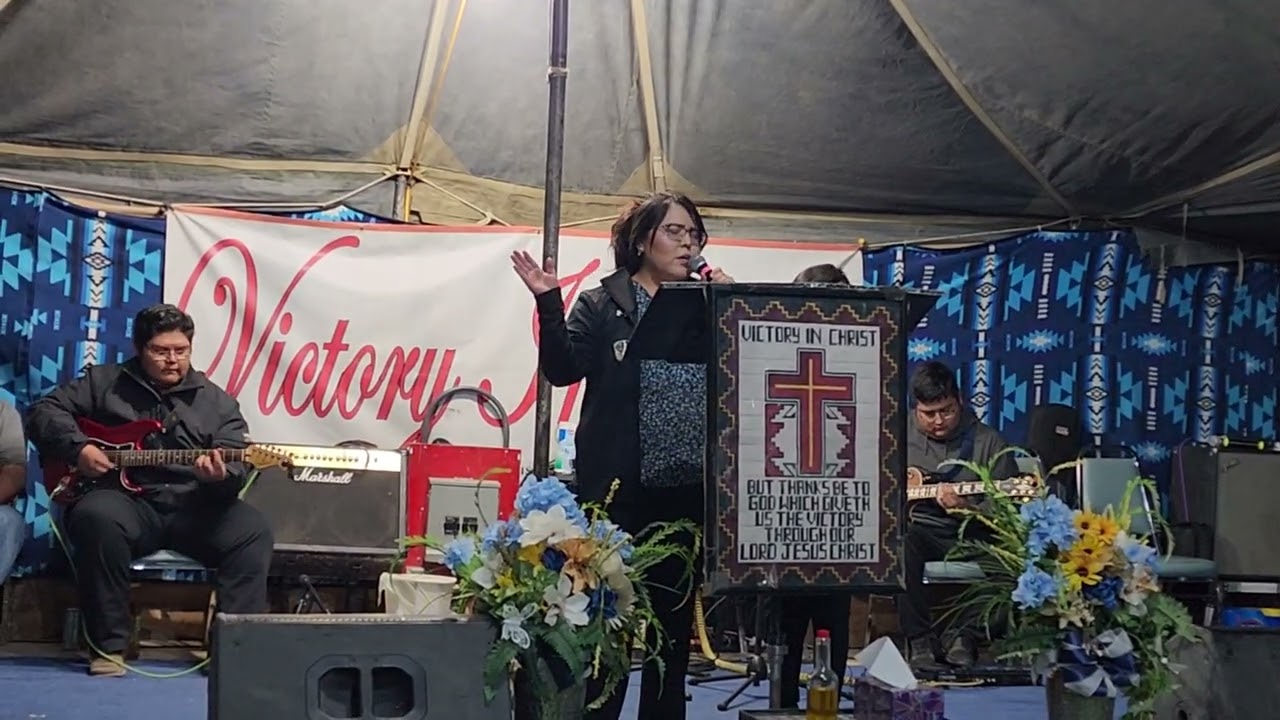 Wanda Begay @Victory In Christ Ministry Revival in Standing Rock, NM 