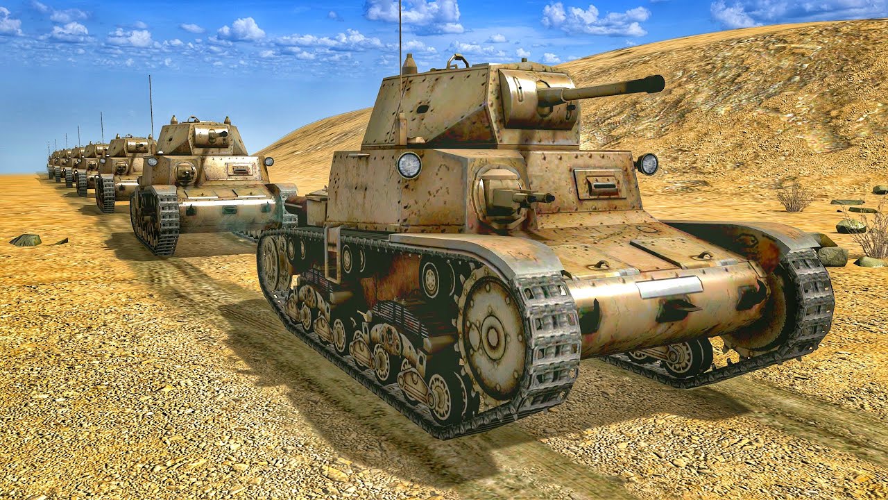 WW2 Alternate History (ITALY vs FRANCE - TANK BATTLE, North Africa) Episode - 10